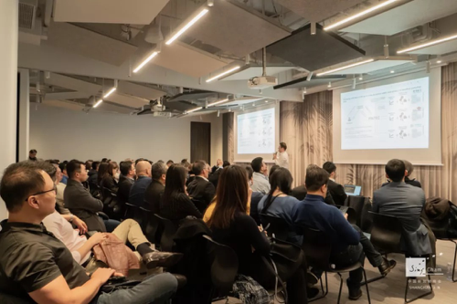 Audience listening intently